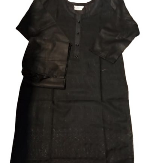 Black Two Peace for Girls in Loan Cotton